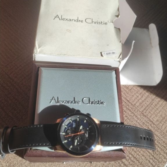 ALEXANDRE CHRISTIE Jam Tangan Pria Original Crono Aktif Date Aktif Water Resist L