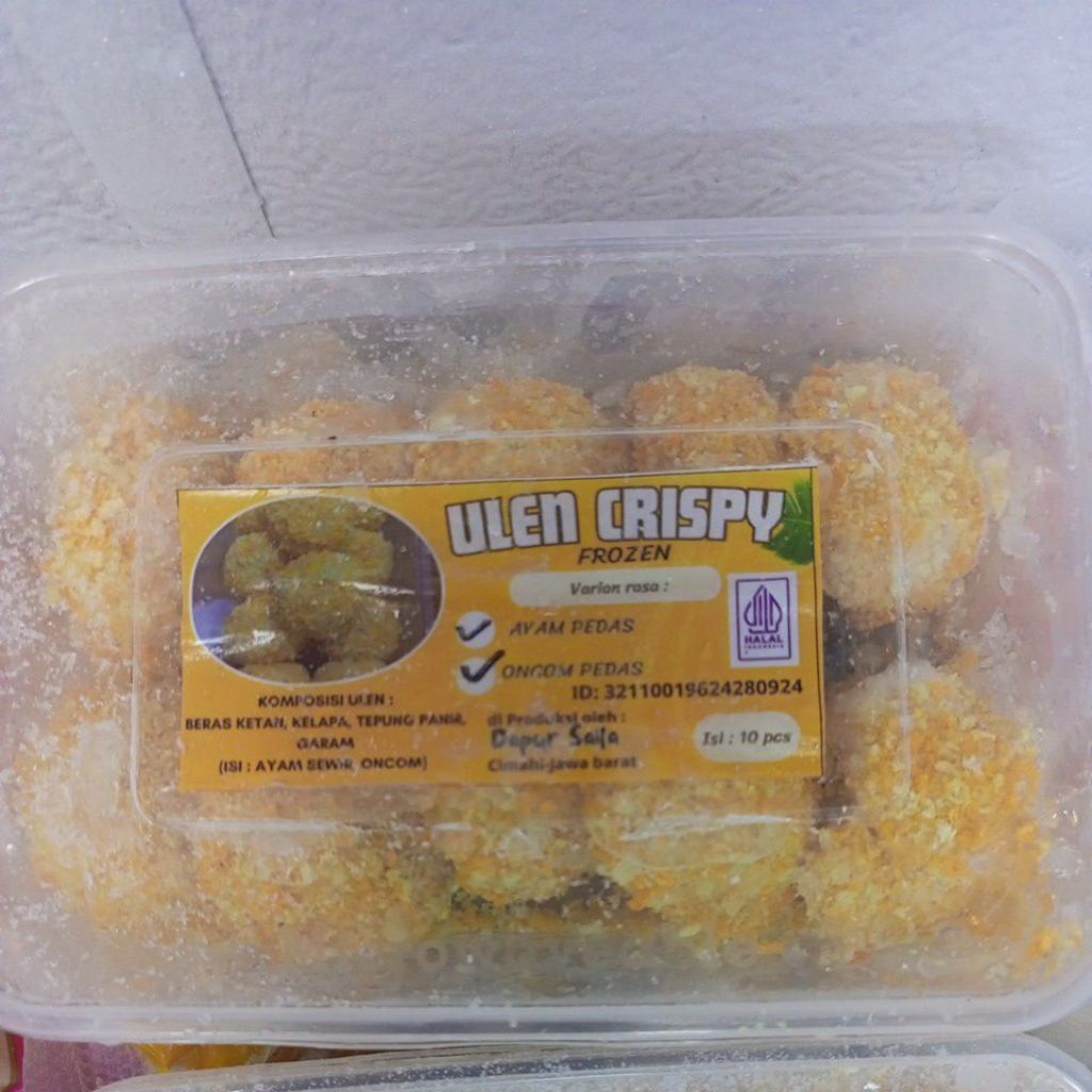 Ulen Crispy Frozen Ayam Pedas Oncom Pedas Halal Isi 10 pcs