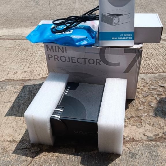 Mini Projector Cheerlux C7 | 1500 Lumens | Link Review di Deskripsi