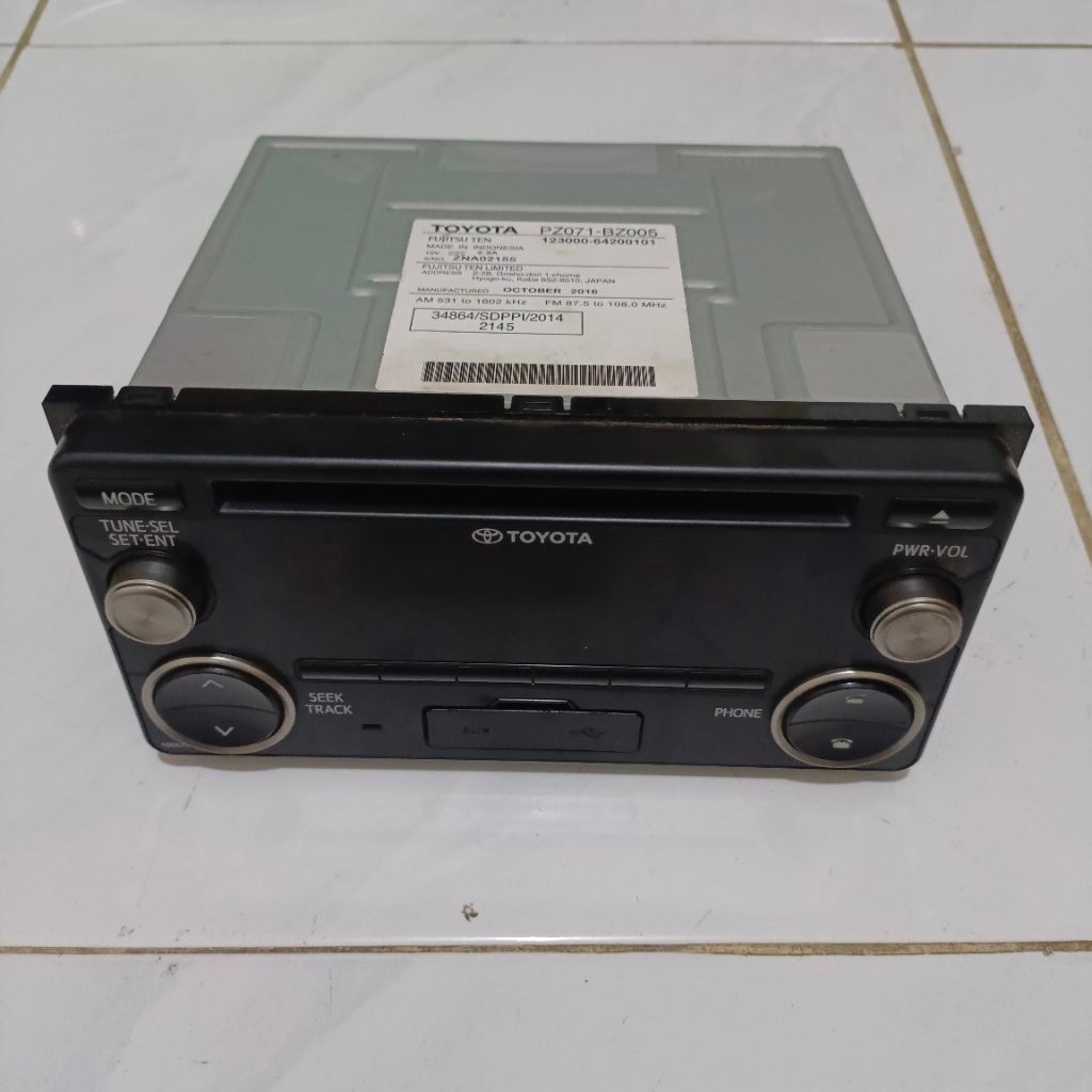 headunit head unit toyota original avanza veloz 2016-2017