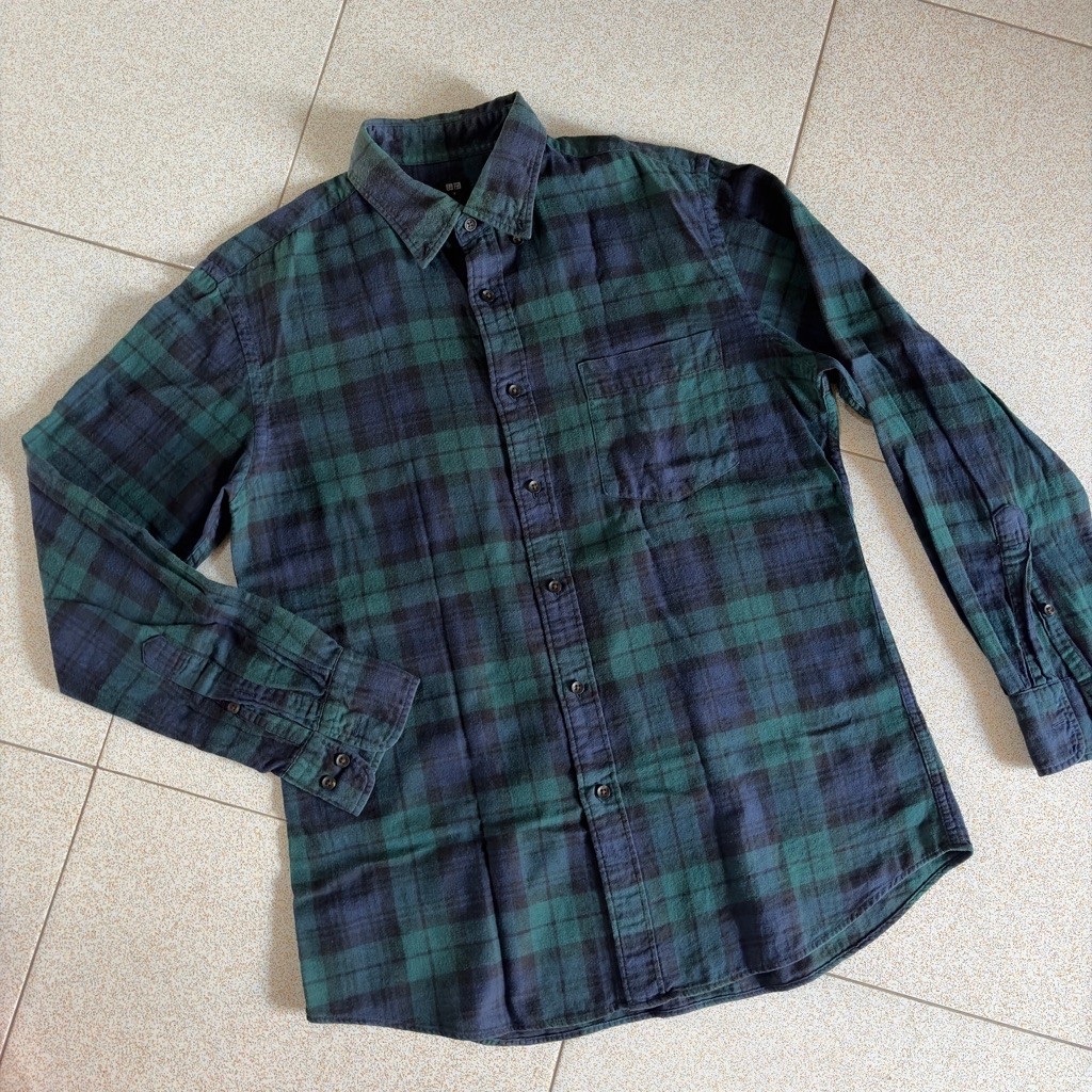 Kemeja uniqlo pria second - kemeja flanel