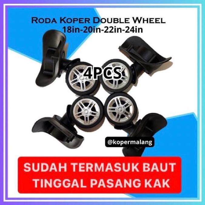RODA KOPER (isi 4PCs) /4pcs roda koper/Roda Koper double whell kanan