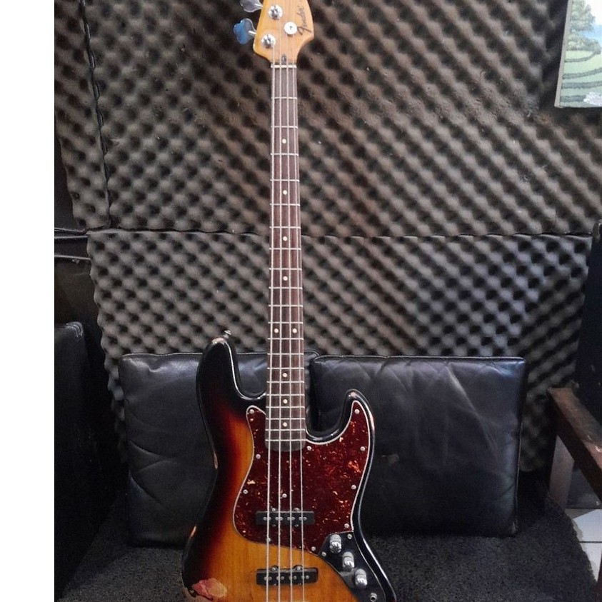 Gitar bass elektrik bass jazz second siap pakai