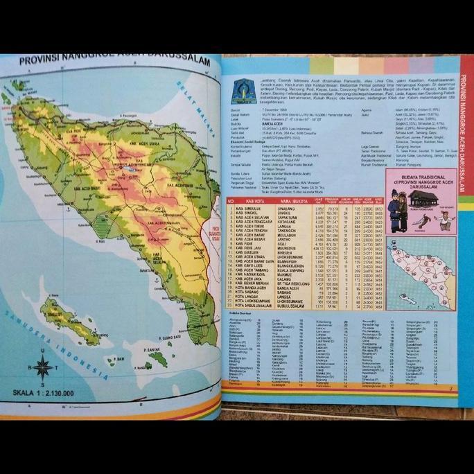 Khirin_Store - Atlas Besar Global 38 Provinsi | Atlas Besar Lengkap 38 Provinsi Indonesia - Dunia