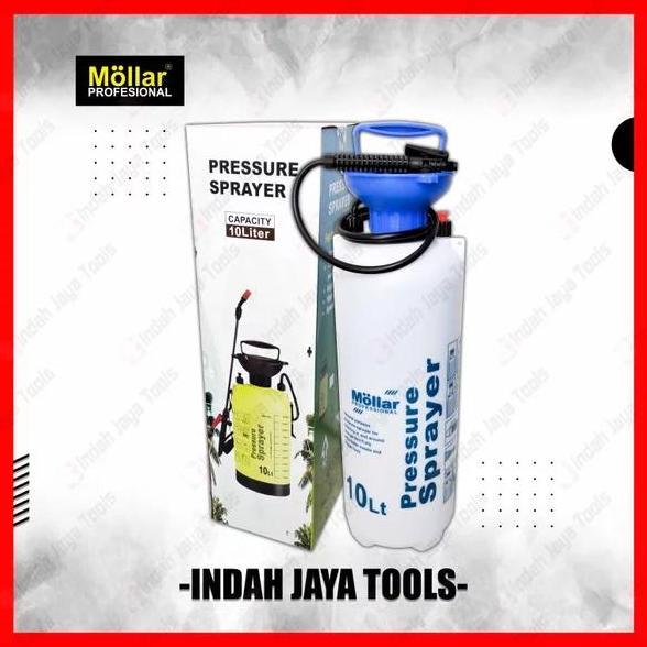 BEBAS ONGKIR - MOLLAR Pressure Sprayer 10 Liter Alat Semprot Hama Gendong Desinfektan