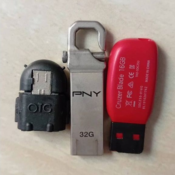 Flashdisk PNY 32G dan Cruzer Blade 16GB OTG USB Portable