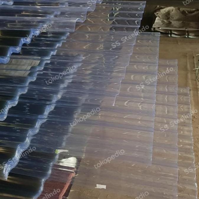 Building- Atap Asbes / Gelombang Plastik Bening Tebal (Pet 08)