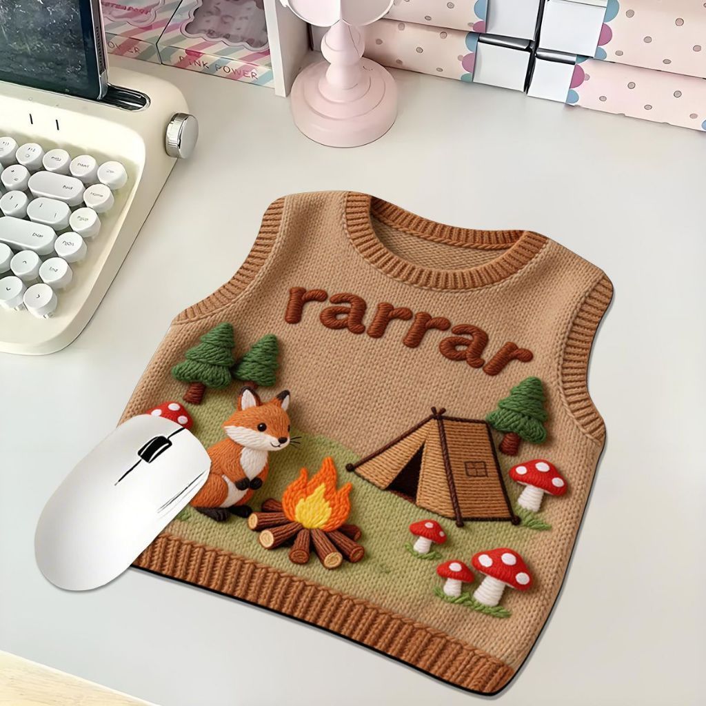 Mouse pad sweater print 3D