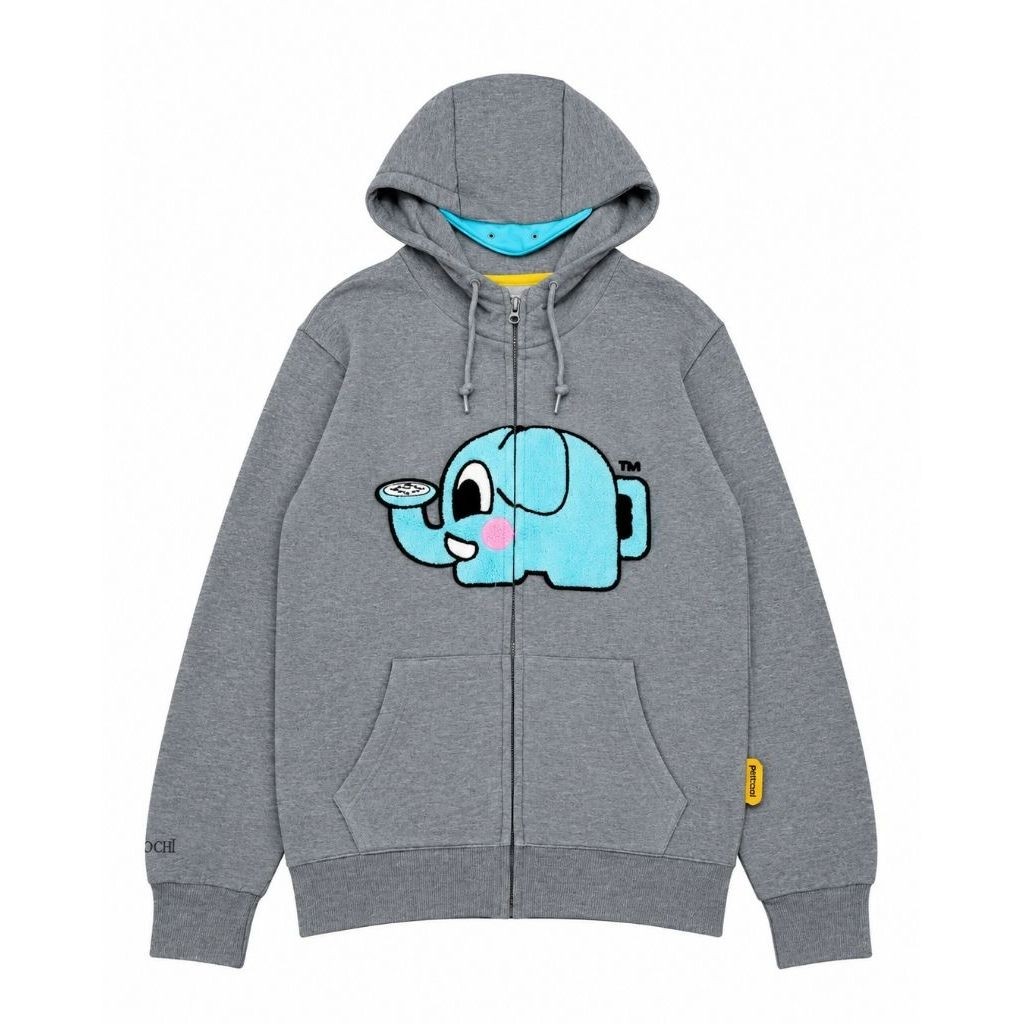 ZIPPER HOODIE PANCOAT POP MOSS LOGO SECOND ORIGINAL