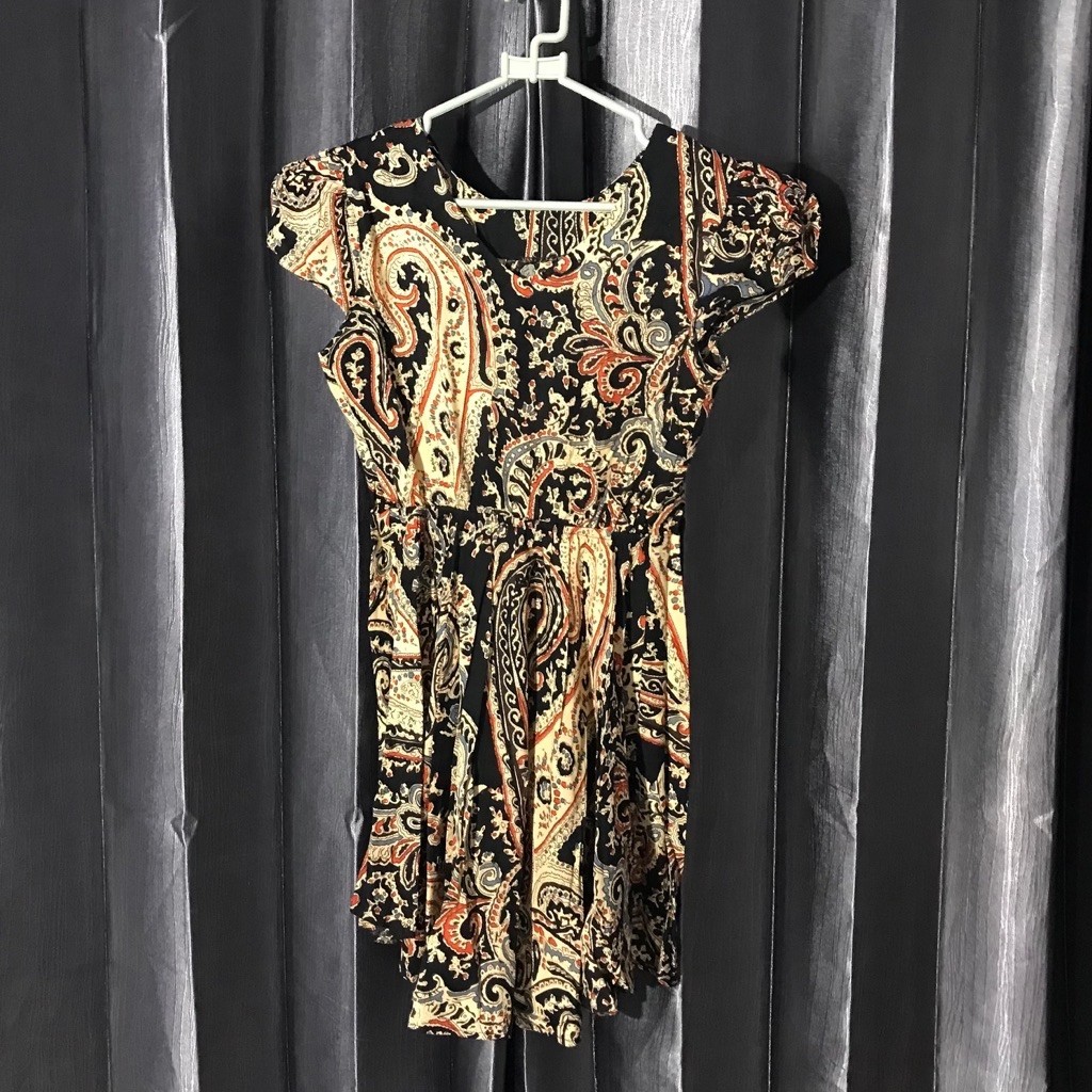 DASTER PENDEK WANITA MOTIF BATIK / MINI DRESS