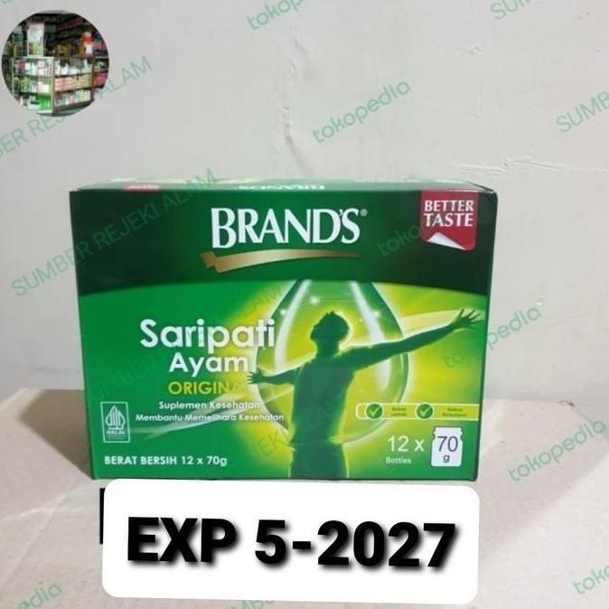 BRANDS SARI PATI AYAM / BRANDS ESSENCE OF CHICKEN 12 botol