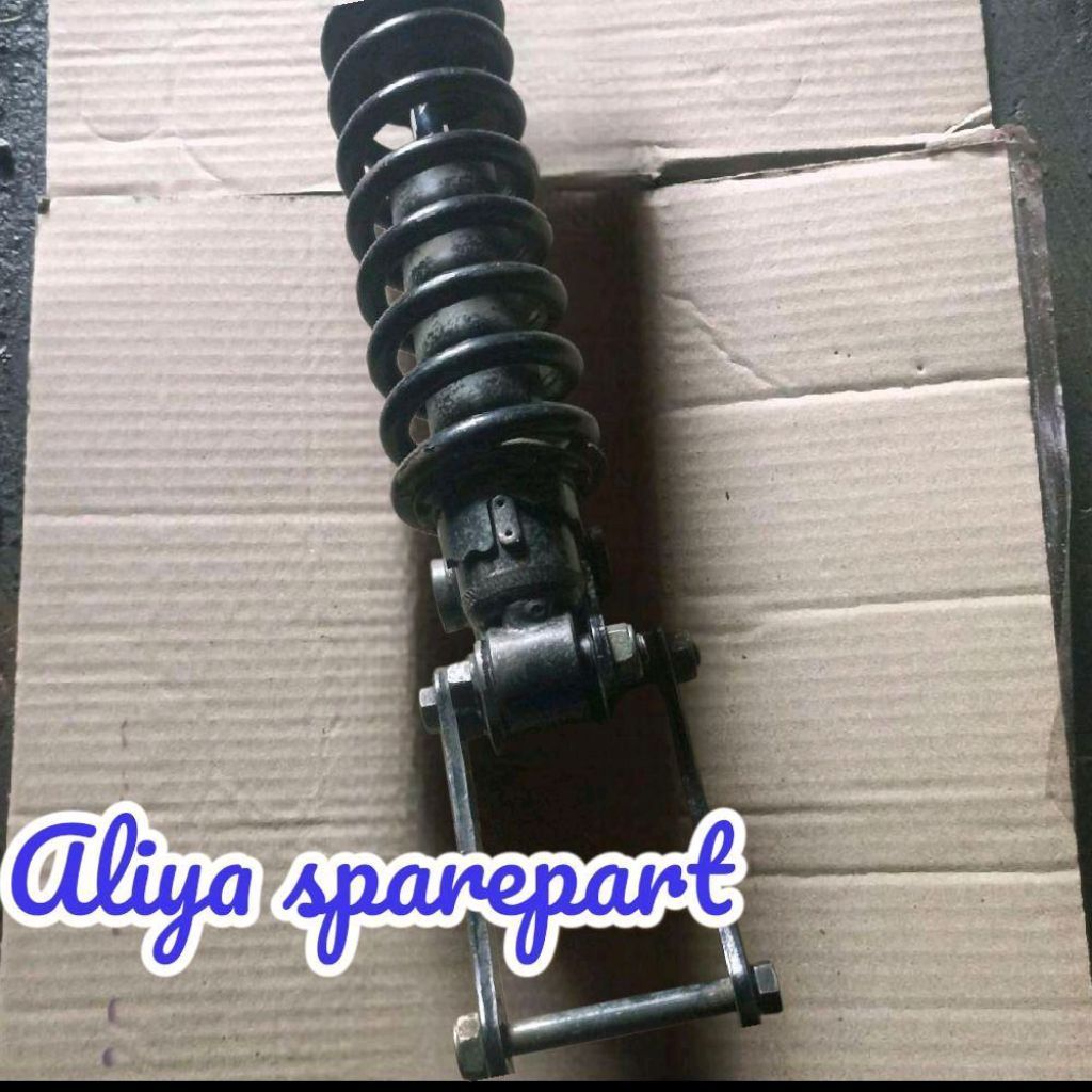 shockbreker belakang monosok kawaski klx150 + unitrack barang copotan asli original standar pabrik