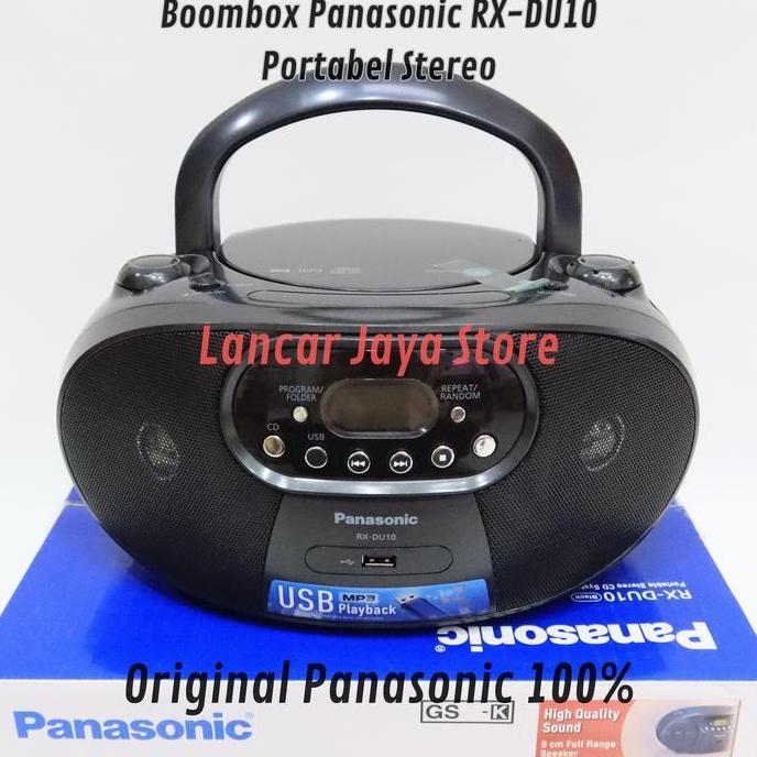 Mini Compo CD Player/Panasonic RX-DU10 Black Original CD Lagu