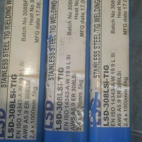 KAWAT LAS STAINLEES STEEL TIG AWS ER308LSi Size. 2.4x10mm harga 1kg