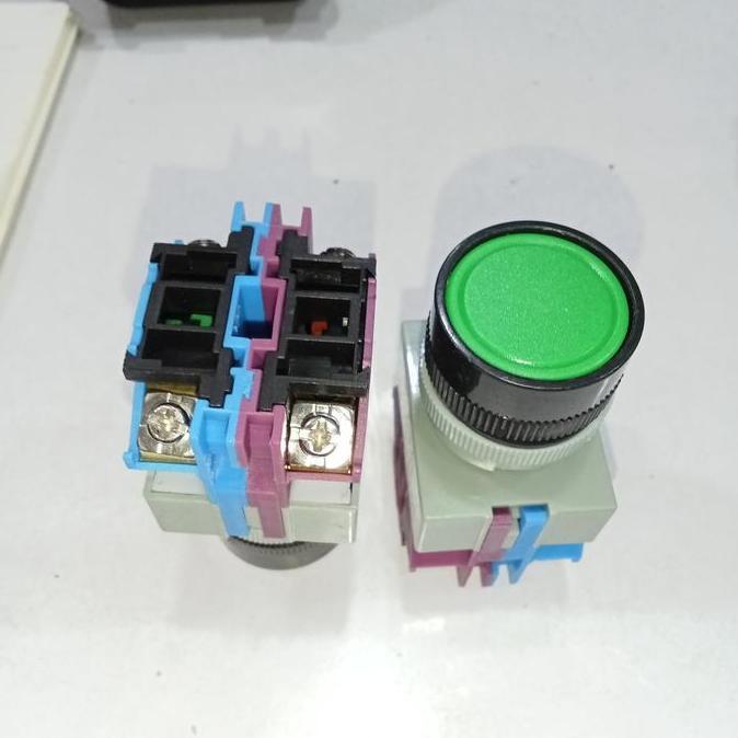 Pilihan - Push Button 22Mm No Nc Hijau