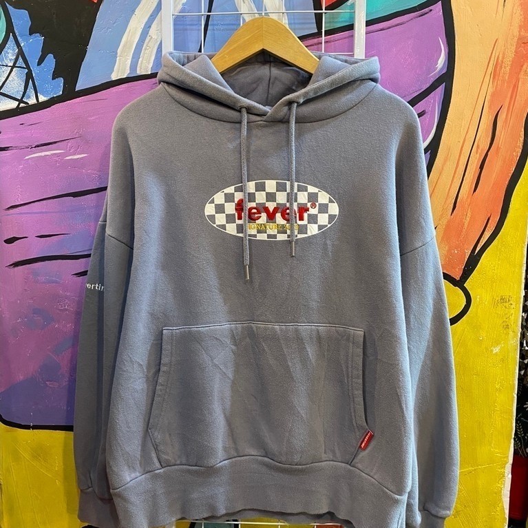 Hoodie Korean Style Fever Time Bordir Logo
