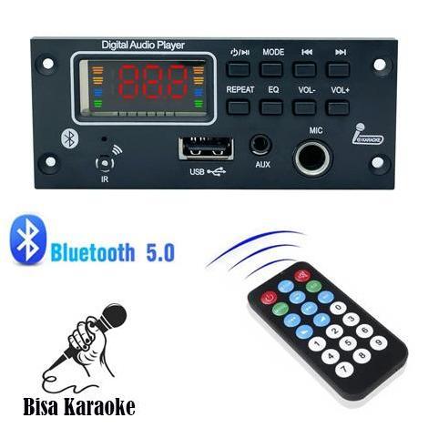 Mp3 Kit Modul Bluetooth Persegi 12V plus karaoke aux COD