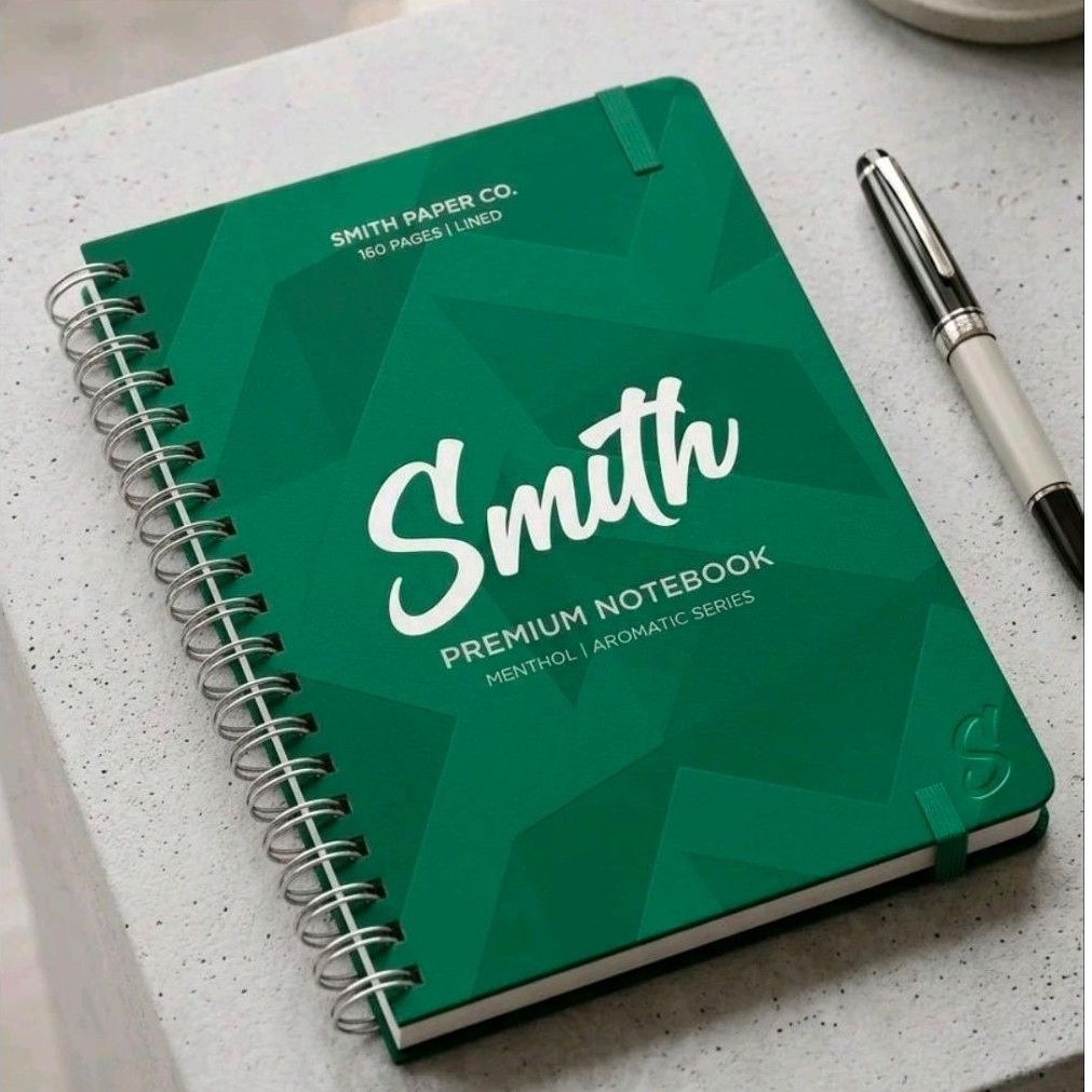 Buku Catatan Smith Hijo Paper Co. Smith Premium Notebook Buku Garis 160 Halaman Serpiasan Aromatik M