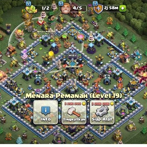 jual akun coc th 13 siap pakai,,murah aman,terpercaya