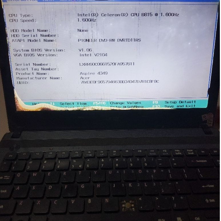 Mobo Acer 4349 Intel B815 Normal Tested Motherboard Mainboard Laptop
