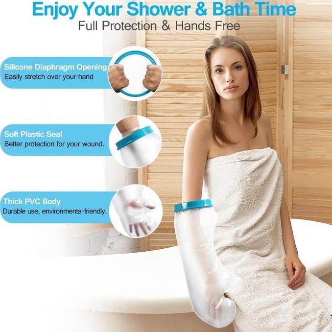 Healthy- Penutup Luka Cover Pelindung Gips Tangan / Kaki / Lutut Anti Air
