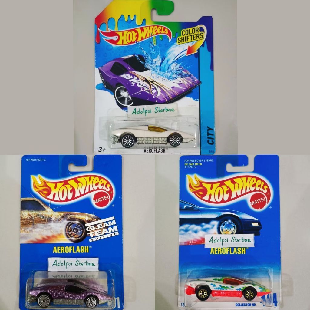 hotwheels hot wheels aeroflash aero flash gleam team edition city color shifters