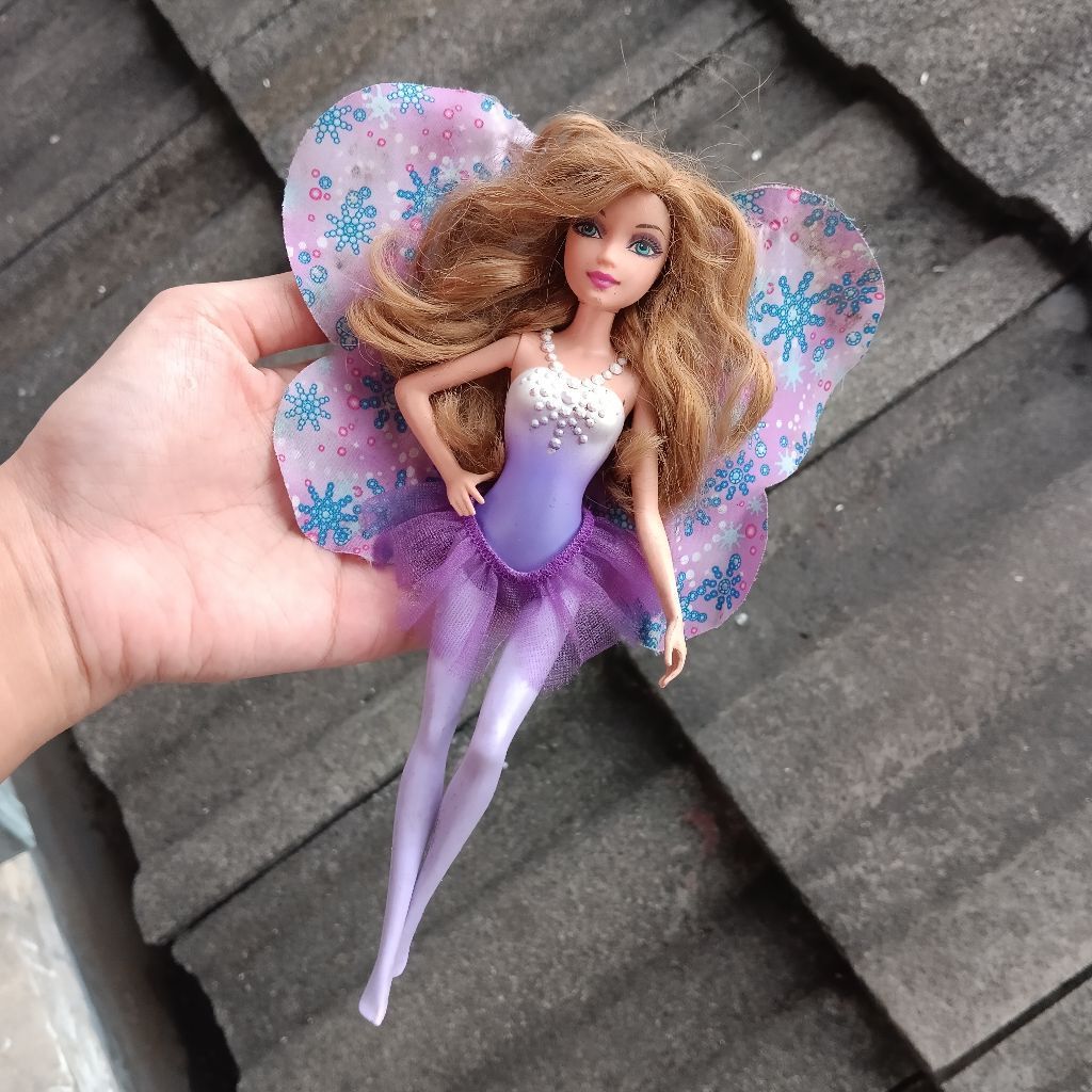 Barbie Fairytale Magic Mini Fairy Purple Mattel Preloved