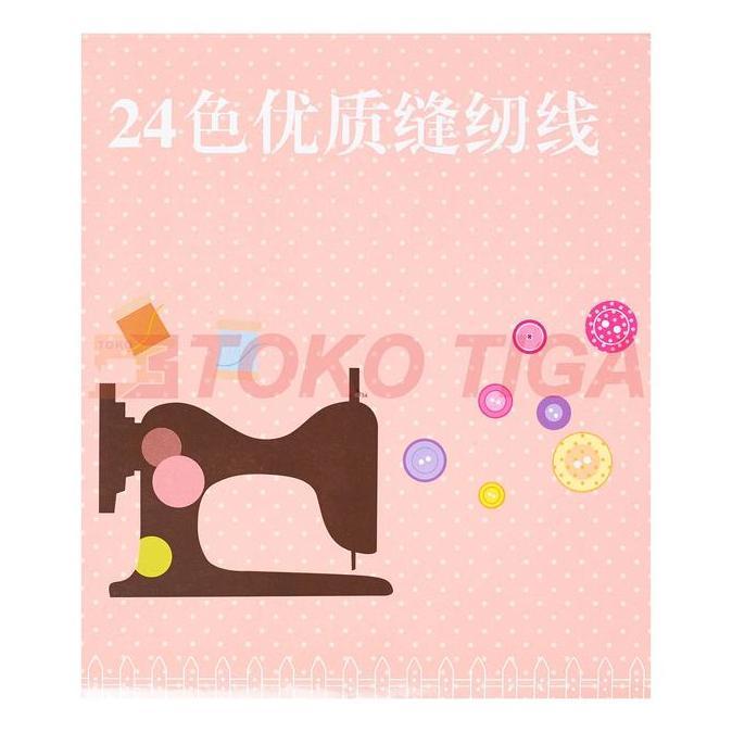 Sewing- Sewing Thread / Benang Jahit Rna 24 Pcs