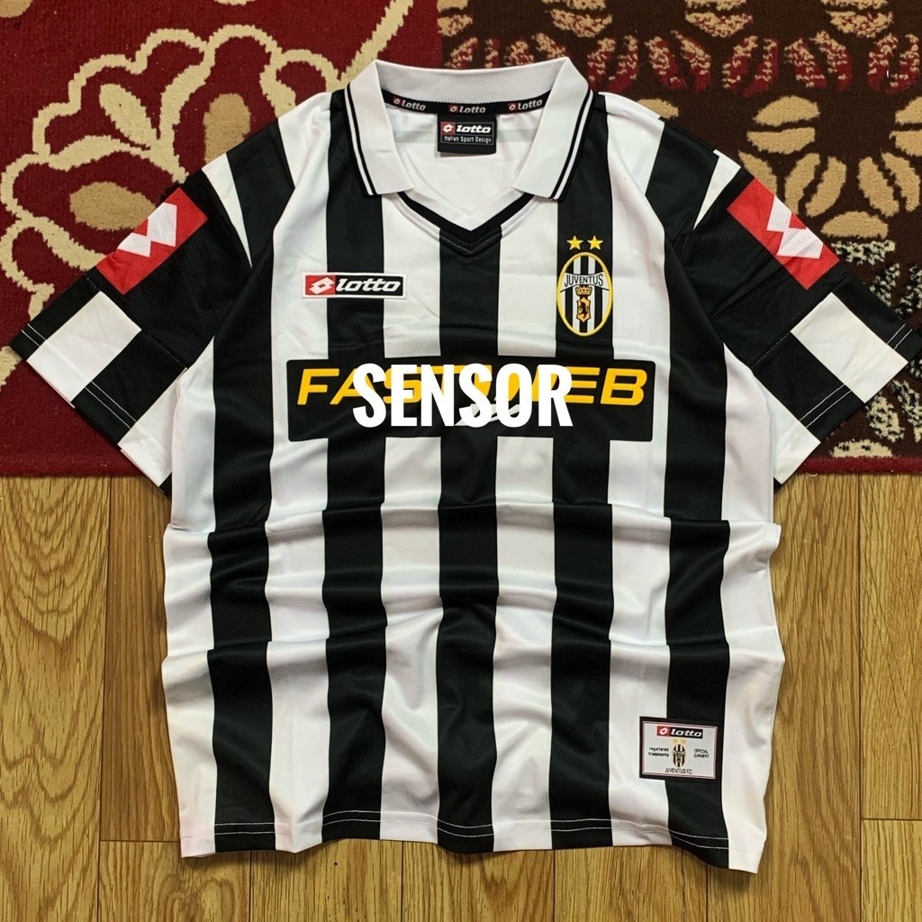 JERSEY VINTAGE JUVENTUS HOME KIT 2001/2002 SIZE M | JERSEY LOTTO JUVENTUS VINTAGE