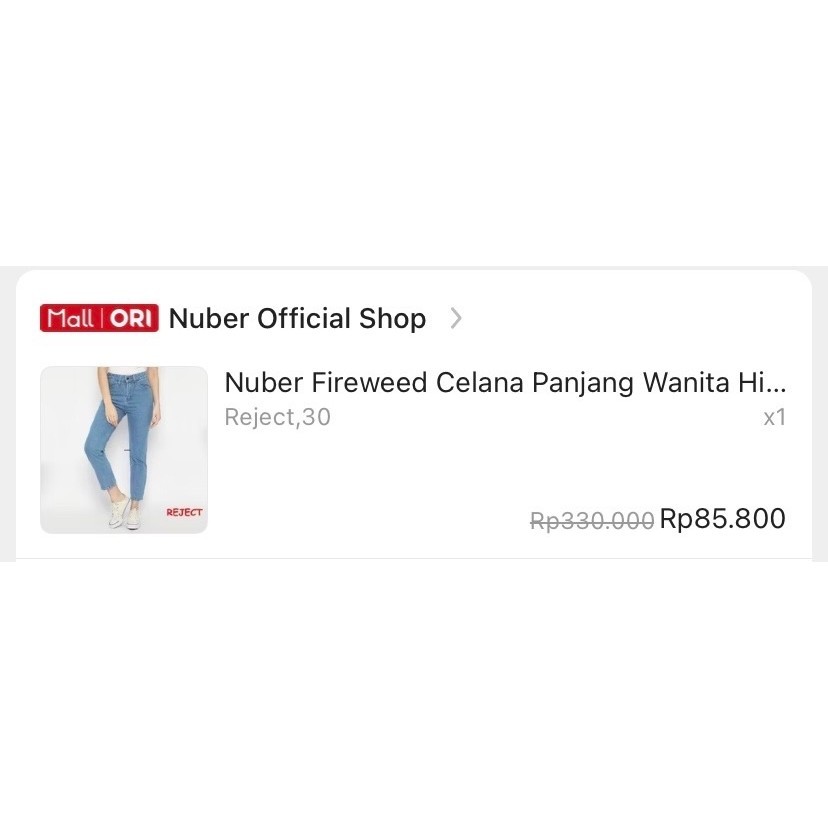 PRELOVED CELANA JEANS WANITA BY NUBER