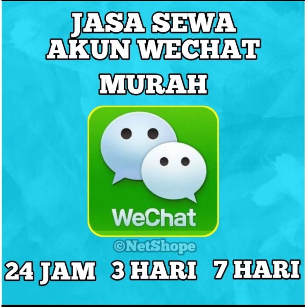 SEWA AKUN WECHAT