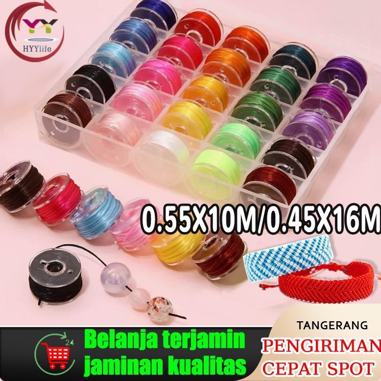 Benang Jahit Kulit 25pcs/Box Jahit Benang Lilin Buatan Tangan Tali Lilin Tenunan Kulit