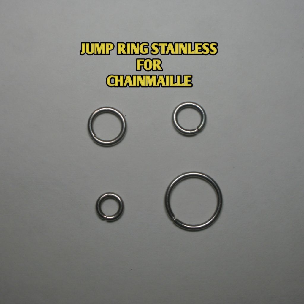 Jump Ring Untuk Penyambung Dan Chainmaile Ring Silver Stainless Ukuran 5 Mm Sampai 10 Mm