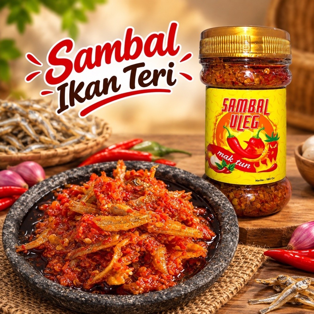 Sambal Ikan Teri, Sambel Ikan Teri, Sambal Teri , Sambel Teri , Sambel Teri Balado, Sambal Terasi Te