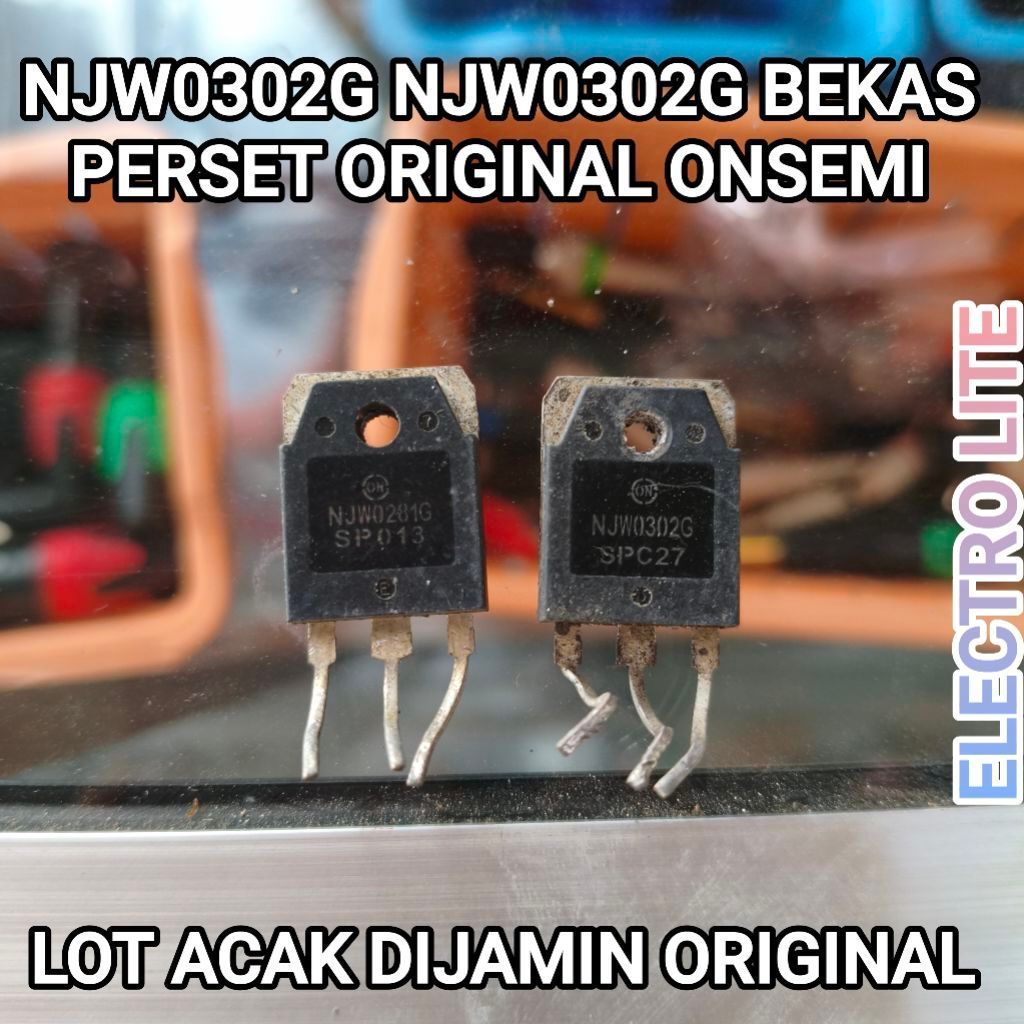 TRANSISTOR FINAL NJW0302G NJW281G BEKAS ORIGINAL ONSEMI