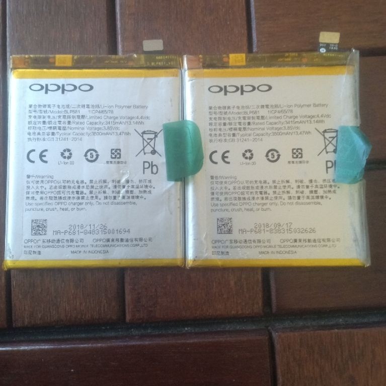 Baterai Oppo f9