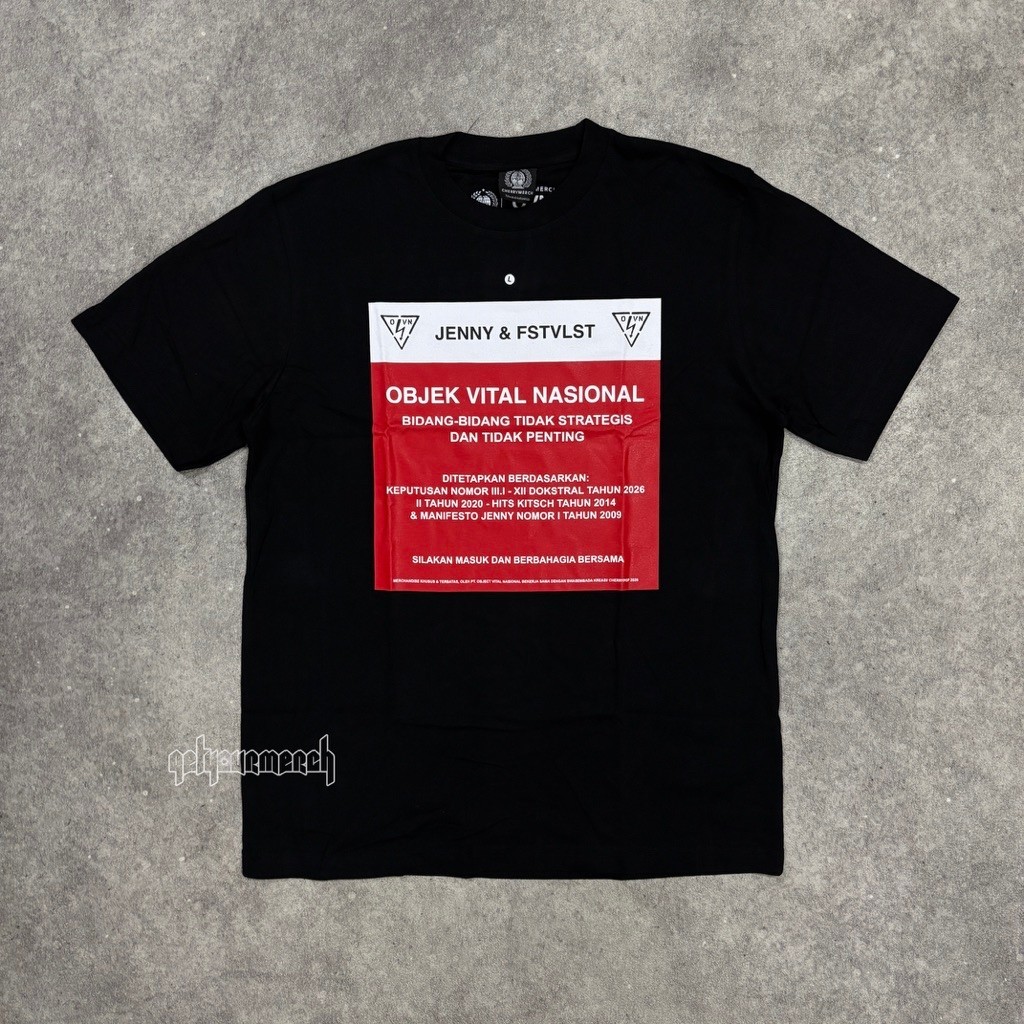 Jenny & FSTVLST - Objek Vital Nasional Tshirt - Black
