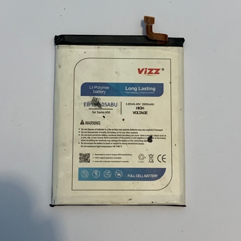 Baterai Vizz Samsung A20/A30/A50 Second Awet