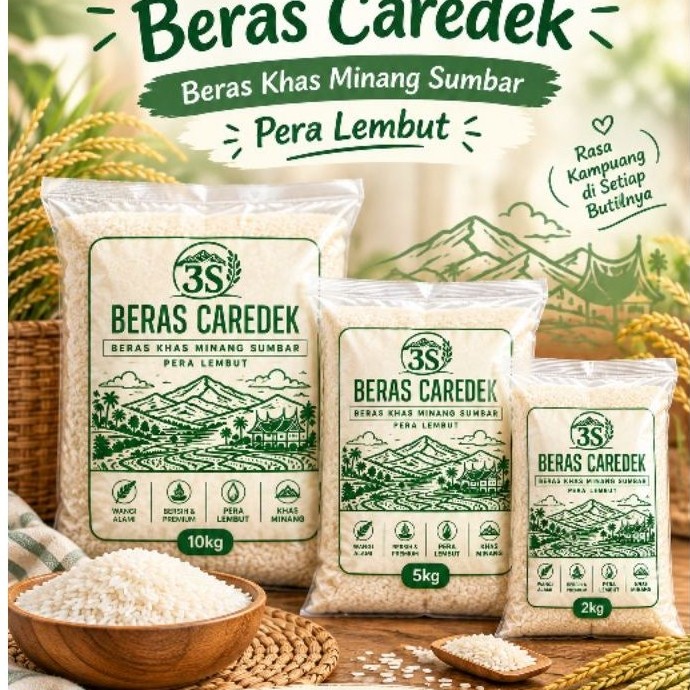 Beras Caredek Nasi Padang Minang