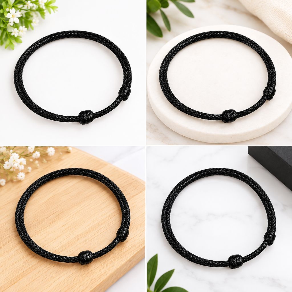 Paket Promo Viral Termurah Gelang Kaki Tali Hitam/ Gelang Kaki terlaris/ Promo Paket Gelang Kaki Tal