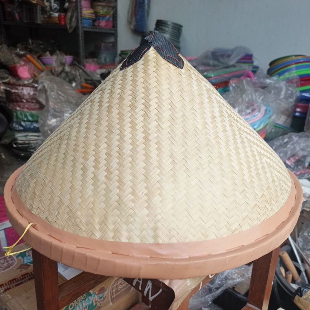 Topi caping bambu jumbo 40 cm