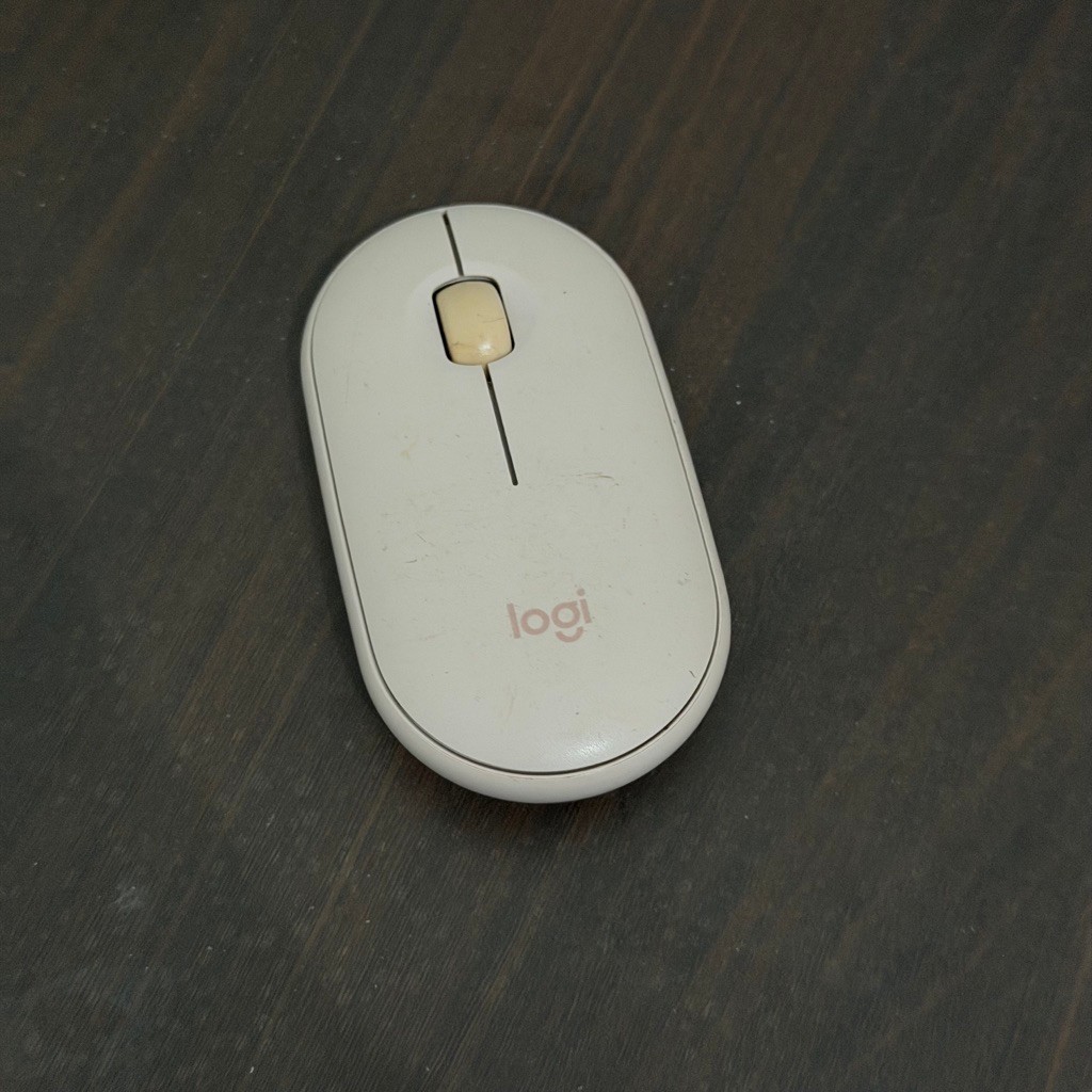 Preloved - Logitech Mouse Wireless Slim Silent Pebble M350 / Logitech M350 - Soft Pink Rose