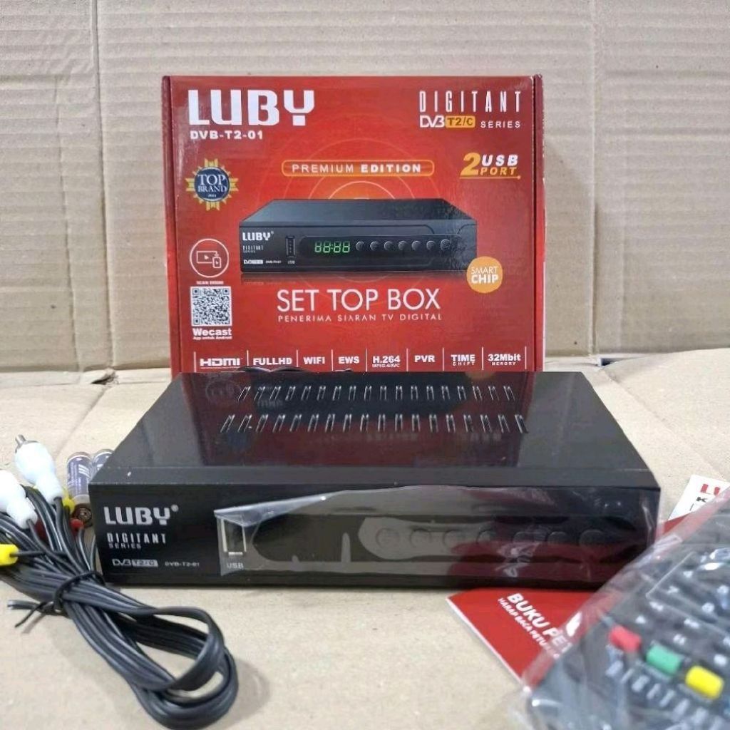 LUBY SET TOP BOX / Stb Luby Set Top Box Penerima Siaran TV Digital