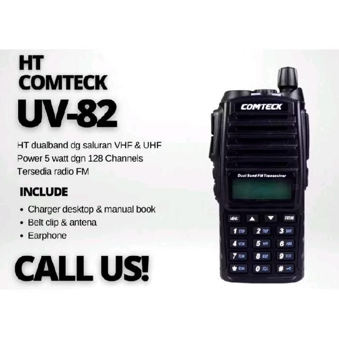 HT COMTECK UV82 Dual Band VFH - UHF Radio FM
