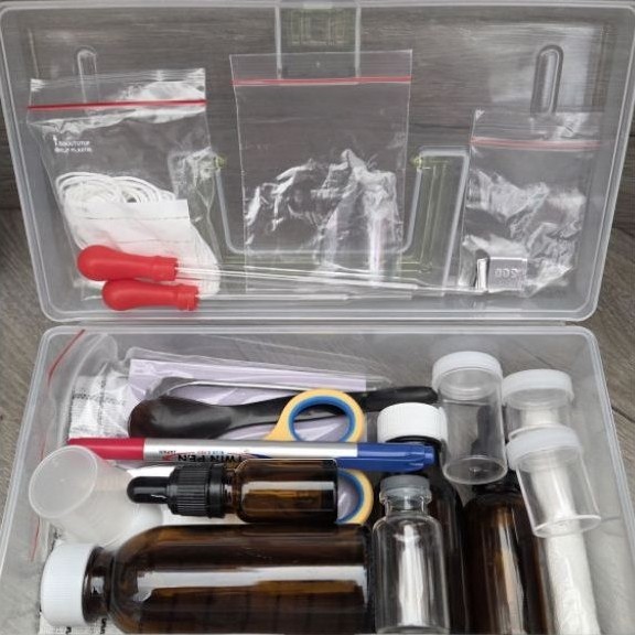Paket Praktikum Farmasi SMK / D3 / S1 - Set Peralatan Laboratorium Lengkap + Box