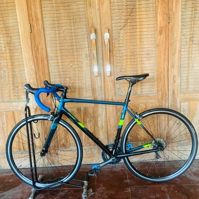 POLYGON Sepeda Balap Roadbike Strattos S4 2021 All Carbon Rigid Fork 20 Speed Biru