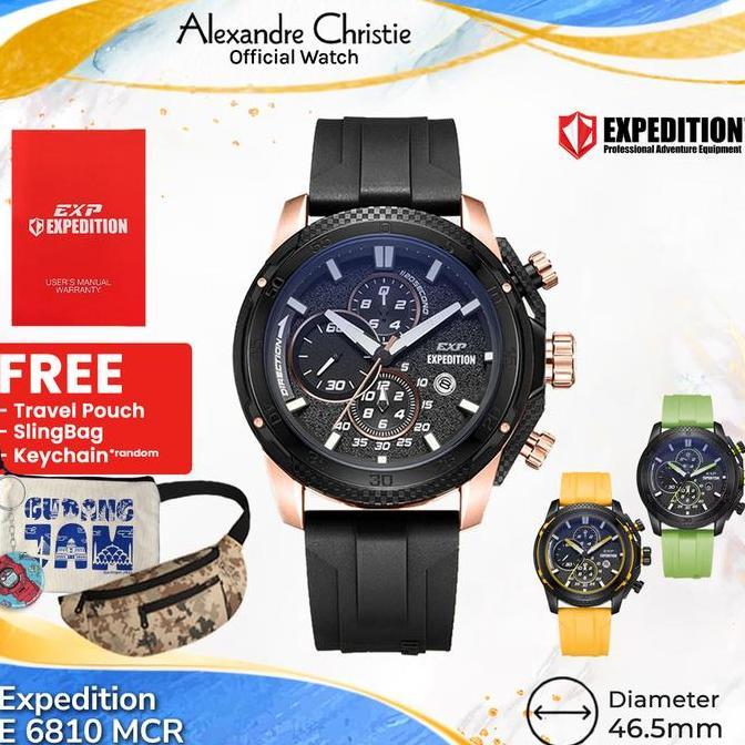 Expedition Pria E 6810 MCR E 6810 6810 E6810MCR Rubber Strap Watches