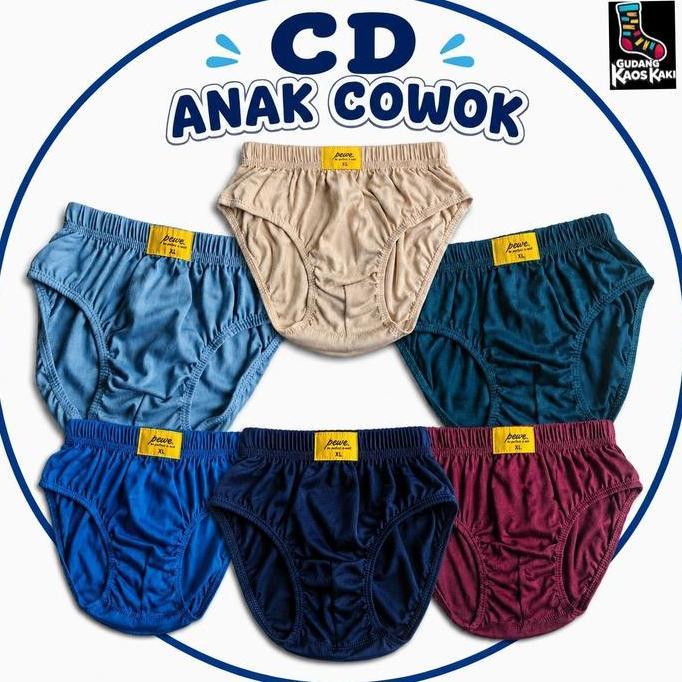 DF81 >> 6 Pcs Sempak Anak Laki Celana Dalam Polos Anak Cowok - clana dalam - Celana Dalam Anak Laki 