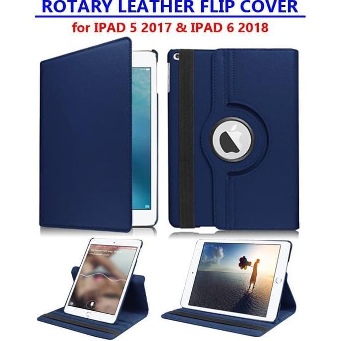 IPad 5 A1822 A1823 6 A1893 A1954 Rotary Leather Flip Case Casing Cover
