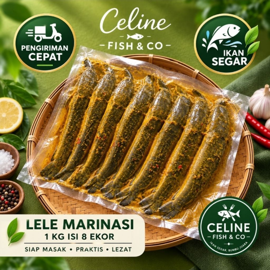 Lele Marinasi 1KG Isi 8 | Lele Bumbu Siap Goreng | Frozen